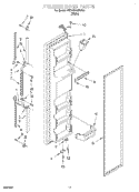 FREEZER DOOR Diagram and Parts List for 7ED25PQXDW01  Whirlpool Refrigerator