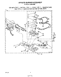 694670 BURNER Diagram and Parts List for LG3001XSW0  Whirlpool Dryer