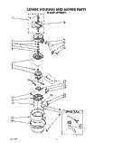 SECTION Diagram and Parts List for 4KCDS250T2  KitchenAid Food Waste Disposer