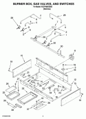 Part Location Diagram of W10095290 Whirlpool BOX-BURNER
