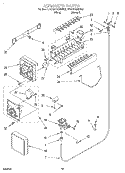 Part Location Diagram of LIT2176787 Whirlpool Service & Wiring Sheet