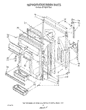 REFRIGERATOR DOOR Diagram and Parts List for ET18DKXTF03  Whirlpool Refrigerator