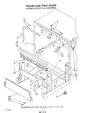 FRAME AND TANK Diagram and Parts List for KUDI220WWH1  KitchenAid Dishwasher