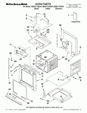 OVEN PARTS Diagram and Parts List for KEBS177SSS04  KitchenAid Wall Oven