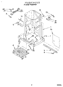 FRAME Diagram and Parts List for TC800SPDB0  Whirlpool Trash Compactor