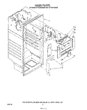 LINER Diagram and Parts List for ET14JKYSW02  Whirlpool Refrigerator