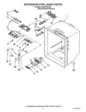 REFRIGERATOR LINER PARTS Diagram and Parts List for GX5FHTXVY08  Whirlpool Refrigerator