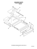 DRAWER PARTS Diagram and Parts List for WFG720H0AS0  Whirlpool Range