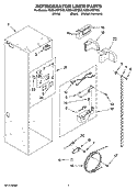 REFRIGERATOR LINER PARTS Diagram and Parts List for KSSS42QTX00  KitchenAid Refrigerator