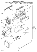 ICEMAKER PARTS, PARTS NOT ILLUSTRATED Diagram and Parts List for KSRA25ILBU13  KitchenAid Refrigerator