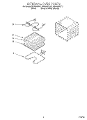 INTERNAL OVEN Diagram and Parts List for RBS305PDT11  Whirlpool Wall Oven