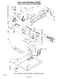 TOP AND CONSOLE Diagram and Parts List for CG2501XMW0  Whirlpool Dryer