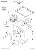 SECTION Diagram and Parts List for TCF1010GW02  Whirlpool Freezer