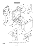 DOOR Diagram and Parts List for WU4406V1  Roper Dishwasher