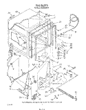 TUB , LITERATURE AND OPTIONAL Diagram and Parts List for DU6000XR4  Whirlpool Dishwasher