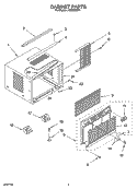 Part Location Diagram of 1187332 Whirlpool FRONT