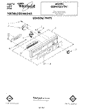 CONSOLE Diagram and Parts List for GDP8700XTN1  Whirlpool Dishwasher
