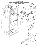 LINER Diagram and Parts List for KTLS22QDWH01  KitchenAid Refrigerator