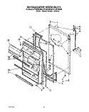 REFRIGERATOR DOOR, LIT/OPTIONAL Diagram and Parts List for ET18ZKXXW00  Whirlpool Refrigerator