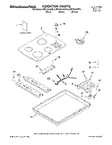 SECTION Diagram and Parts List for KECC501GWH3  KitchenAid Cooktop
