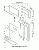 DOOR PARTS Diagram and Parts List for W1TXNMFWB02  Whirlpool Refrigerator