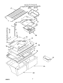 SHELF, OPTIONAL Diagram and Parts List for ET21GMXHT01  Whirlpool Refrigerator