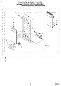 CONTROL PANEL Diagram and Parts List for MT2081XBR0  Whirlpool Microwave