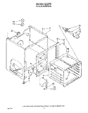 OVEN Diagram and Parts List for RE960PXVW0  Whirlpool Range