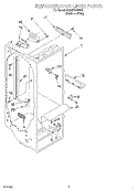 REFRIGERATOR LINER Diagram and Parts List for GD22DKXHW03  Whirlpool Refrigerator