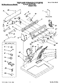 TOP AND CONSOLE PARTS Diagram and Parts List for YKEYS710JQ1  KitchenAid Dryer