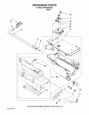 DISPENSER PARTS Diagram and Parts List for WFW9200SQ04  Whirlpool Washer