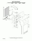 AIR FLOW PARTS Diagram and Parts List for ED5LHAXWB00  Whirlpool Refrigerator