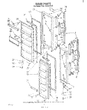 DOOR , LIT/OPTIONAL Diagram and Parts List for EHD192VKWR0  Whirlpool Refrigerator