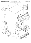 CABINET Diagram and Parts List for KTRI18KAAL10  Whirlpool Refrigerator