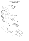 FREEZER LINER Diagram and Parts List for 3XART731GB02  Whirlpool Refrigerator