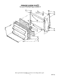 FREEZER DOOR Diagram and Parts List for ET16JKXRWR3  Whirlpool Refrigerator