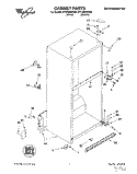 CABINET Diagram and Parts List for ET19DKXEN01  Whirlpool Refrigerator