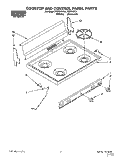 SECTION Diagram and Parts List for FGP310YL1  Roper Range