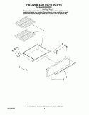 DRAWER AND RACK PARTS Diagram and Parts List for ISG650WS00  Whirlpool Range