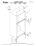 CABINET PARTS Diagram and Parts List for W4TXNWFWB01  Whirlpool Refrigerator
