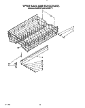 UPPER RACK AND TRACK Diagram and Parts List for KUDB220T3  KitchenAid Dishwasher