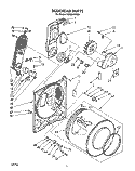 BULKHEAD, LIT/OPTIONAL Diagram and Parts List for CG2951XYN0  Whirlpool Dryer