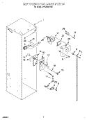 REFRIGERATOR LINER Diagram and Parts List for KSSS36QDW03  KitchenAid Refrigerator