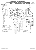CONTROL BOARD PARTS Diagram and Parts List for GH7208XRQ1  Whirlpool Microwave