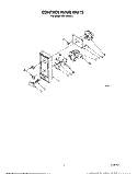 CONTROL PANEL Diagram and Parts List for MW1200XS1  Whirlpool Microwave