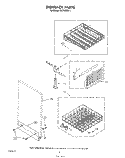 DISHRACK Diagram and Parts List for DU7400XS1  Whirlpool Dishwasher