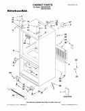 CABINET PARTS Diagram and Parts List for KBFS22EWMS3  KitchenAid Refrigerator