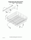 UPPER RACK AND TRACK PARTS Diagram and Parts List for GU2275XTVB2  Whirlpool Dishwasher