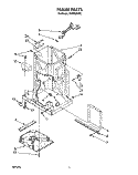 FRAME Diagram and Parts List for TC8700XYP0  Whirlpool Trash Compactor