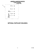 MISCELLANEOUS PARTS - OPTIONAL PARTS (NOT INCLUDED) Diagram and Parts List for CAWS729MQ0  Crosley Washer